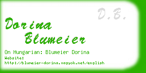 dorina blumeier business card